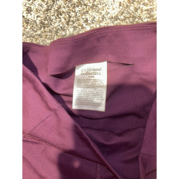 Girlfriend Collective Plum Compression High Rise Legging + Sports Bra Set XS - Picture 10 of 10